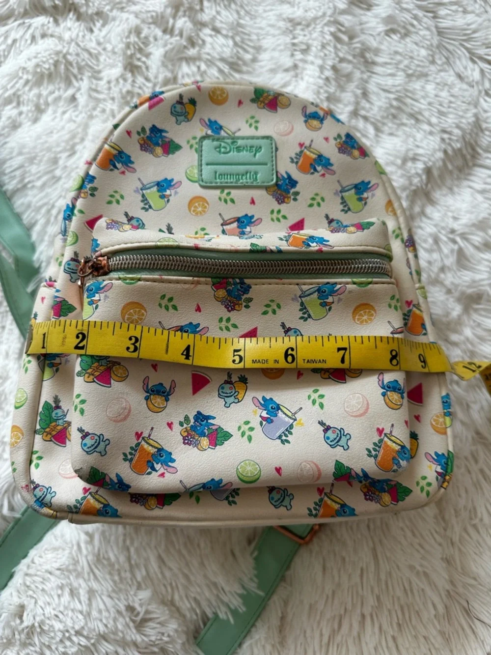 Loungefly Disney Lilo & Stitch Vacation Vibes Mini Backpack 10” Tropical Print
